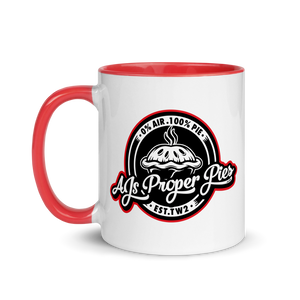 AJs Proper Pies Mug with Colour Inside