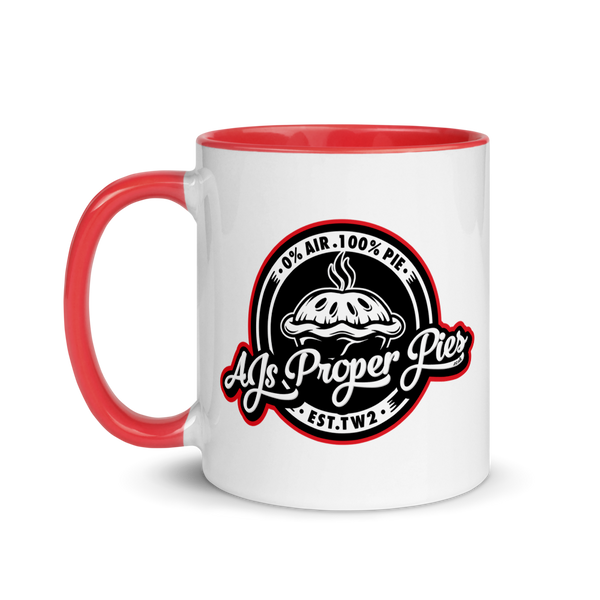 AJs Proper Pies Mug with Colour Inside